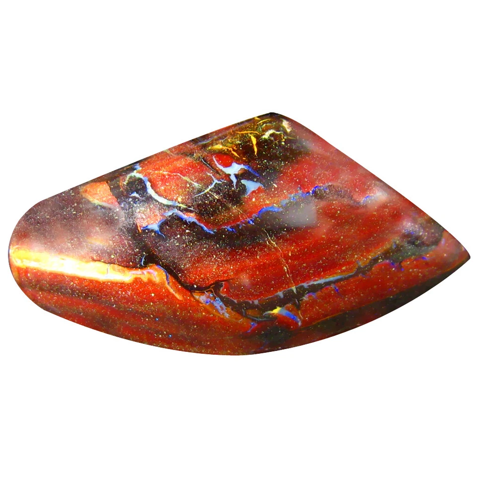 19.54 ct Fancy Cabochon Shape (28 x 15 mm) Australian Koroit Boulder Opal - Image 1 of 1