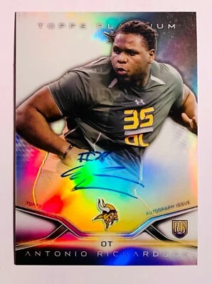 ANTONIO RICHARDSON 2014 TOPPS PLATINUM ROOKIE AUTOGRAPHED #56 - Image 1 of 3