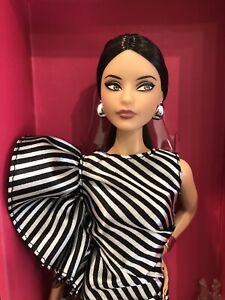 Barbie Striking in Stripes Brunette NRFB Mattel Convention 2018 RARE