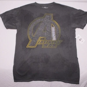 Neu Herren Marvel Anthrazit Mineral Wash Avengers T-Shirt Large #522 - Bild 1 von 6