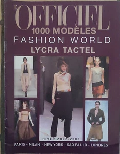 L'officiel 1000 modèles hiver 2002 -2003 fashion world lycra tactel - Imagen 1 de 1