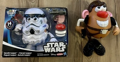 Lote de 2 Mr. Cabeza de patata Star Wars Spudtrooper y Han Solo Storm Trooper Disney Foto 1 de 4