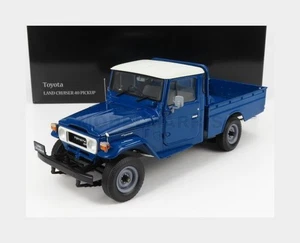 KYOSHO 08958BL Toyota - Land Cruiser 40 4X4 Pick-Up 1980 - Blue White - 1/18 - Picture 1 of 2