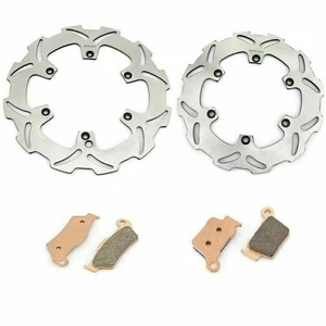 Full Set Brake Disc Rotors Pads For EXC SX SXF EXC-F XC MXC EXC-R MX XCW 125-530 - Picture 1 of 12