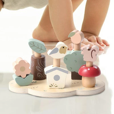 Stacking and Balancing Toy Wood Toy for Kids Children 3 4 5 6 Years Old - Image 1 of 4
