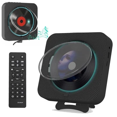 CD Player Bluetooth Tragbarer eingebauten HiFi Lautsprechern DesktopCDPlayer DHL - Bild 1 von 4