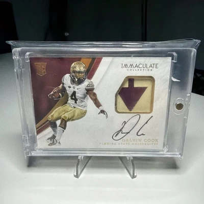 DALVIN COOK 2017 IMMACULATE COLLECTION COLLEGIATE AUTO JERSEY RC /99 #111 NRMT - Image 1 of 2