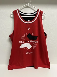 Peloton Ride to Greatness Reversible Jersey Alex Toussaint Size Large Black Red - Picture 1 of 13