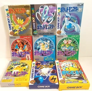 Pokemon Nintendo Gameboy Red Green Yellow Blue Gold Silver Crystal Pinball NTSCJ - Picture 1 of 9