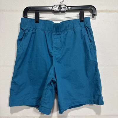 Columbia Pull On Shorts Kids Youth L (14-16) Teal Blue Pockets 100% cotton Casua - Image 1 of 4