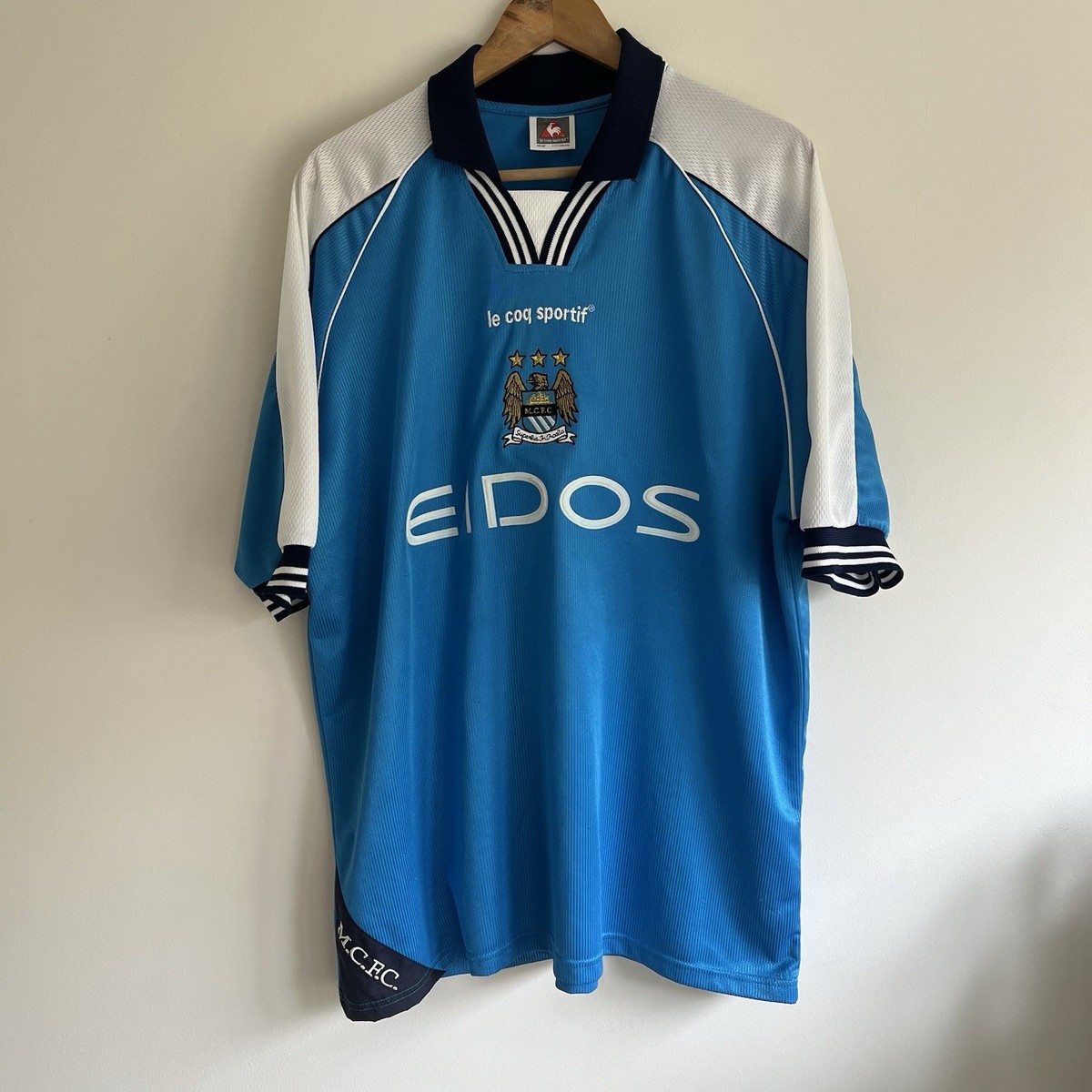 le coq sportif Manchester City Home Memorabilia Football le coq sportif Manchester City Home Memorabilia Football