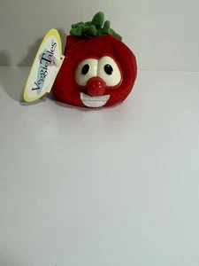 Vintage 1998 Gund Plüsch/Gefülltes Veggie Tales Bob die Tomate Kunststoffpellets 3 Zoll groß - Bild 1 von 6