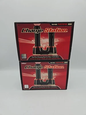 (2) Nyko Charge Station Quad 2 Port Docks for Sony PlayStation Move Controllers. - Image 1 of 4