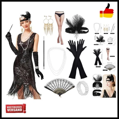 20er Jahre Accessoires Damen SET 20er Jahre Zubehör Gatsby Accessoires... - Bild 1 von 4