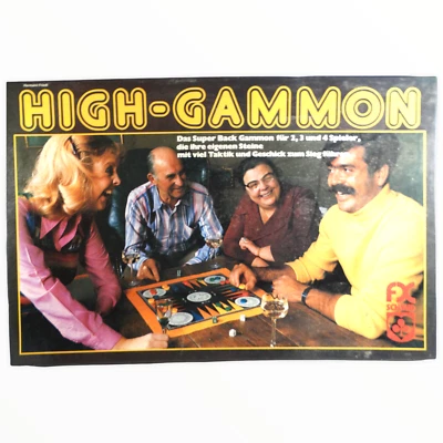High Gammon Super Backgammon F.X. Schmid 1975 Brettspiel Gesellschaftsspiel  - Bild 1 von 4