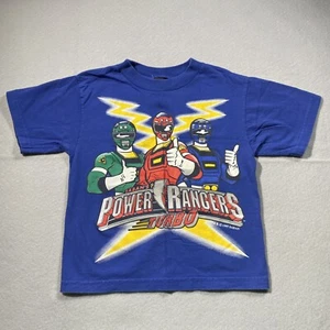 Rare Vintage 90s Saban’s Power Rangers Turbo Graphic T shirt Youth L 6X/7 - Picture 1 of 7