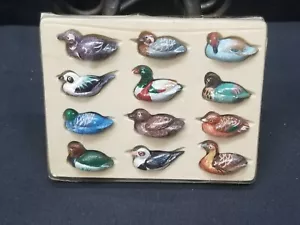 NEW Ducks-Set of 12 Miniature Hand Painted - Picture 1 of 9