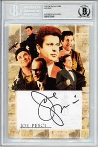 -JOE PESCI- Tarjeta Beckett BAS firmada/autógrafo/automática 5x7 SOLO EN CASA/GOODFELLAS - Imagen 1 de 2