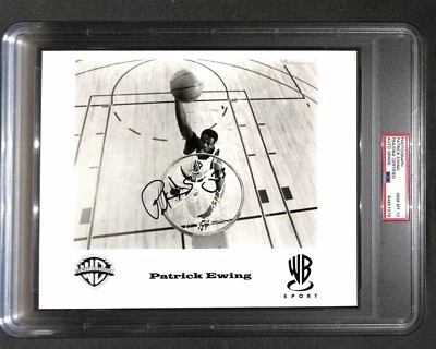 Patrick Ewing WB Sport Type 1 Original Photo Signed Autographed 8x10 PSA Mint 10 - Image 1 of 4
