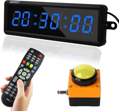 Temporizador de fitness con botón de cronómetro, para escuela/examen/ejercicio en casa/gimnasio Foto 1 de 4