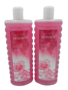 Avon Senses Bubble Bath: SOFT PINK, LOT of 2, (24 oz. Each), New, Sealed - Picture 1 of 3