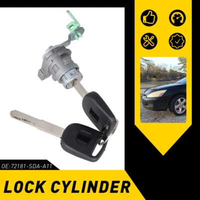 Para Honda Accord 2003 2004 2005 2006 2007 cilindro de trava de porta com 2 chaves de substituição - Imagem 1 de 4