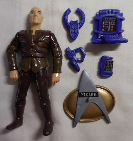 1995 STAR TREK THE NEXT GENERATION Playmates CAPTAIN PICARD AS GALEN 4.5" Figure Cover