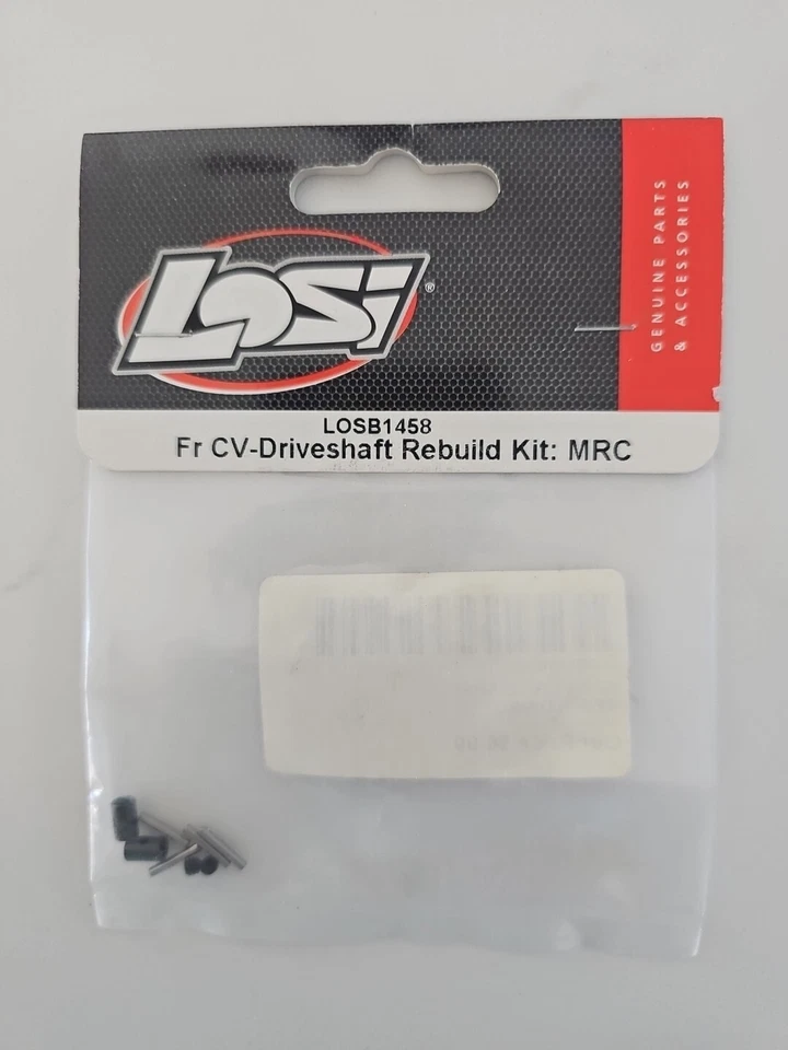Team Losi LOSB1458 Fr CV Driveshaft Rebuild Kit Mini Rock Crawler MRC Disc RC - Image 1 of 1