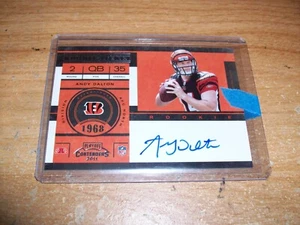 2011 Panini Contenders NFL Football Andy Dalton Rookie Auto Card Bengals (A) - Picture 1 of 2