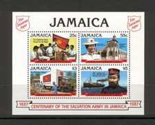 {ZD1-02d} Jamaica – 1987 – Esercito della Salvezza - 1 Ms.  ** MNH