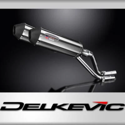 Honda NX650 Dominator 1995-2002 343mm X-Oval Stainless Exhaust Silencer Can Kit - Image 1 of 4