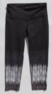 Athleta schwarz grau Lightning Yoga Studio Chaturanga Capri Crop Leggings Gr. XS - Bild 1 von 5
