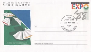 (13956) Australia Postal Stationery FDC EXPO 1988 - Picture 1 of 1