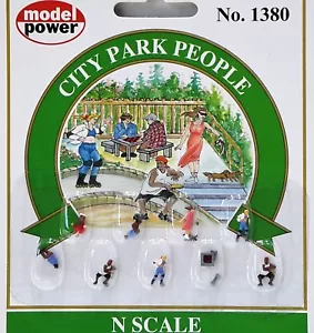 N Scale Model Power Figures 'City Park People' Item #1380 - Picture 1 of 3