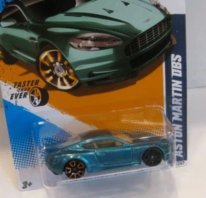 2012 HOT WHEELS FASTER THAN EVER ~ASTON MARTIN DBS w/ BLACK WHEEL ERROR~ - Picture 1 of 4