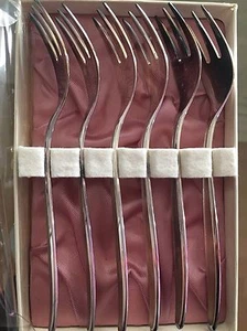Silber Gabel Besteck 6 Kuchen Gabel 90 Silber Mit Verpackung - Bild 1 von 3