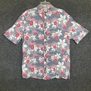 Camisa Floral Hawaiana Botón Buckeyes Universidad Estatal de Ohio Talla Grande - Imagen 1 de 10