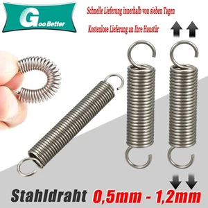 Expansion Spring Wire 0.5 -1.2mm Tension Extension Expanding Extending Springs - Picture 1 of 9