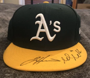 Tim Hudson & Mark Mulder Dual Signed Oakland A’s New Era Authentic Hat - 2 COAs - Picture 1 of 3