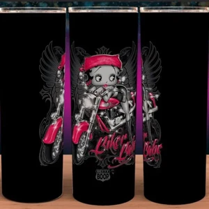 Taza vaso Betty Boop Harley Biker Chick Cup 20oz - Imagen 1 de 3