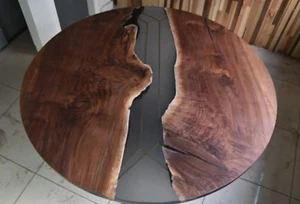 36" Epoxy Resin Table Top Dining Table Living Room - Picture 1 of 7
