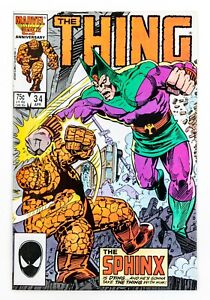 The Thing #34 (1986 Marvel) Dual Duel, Death of Sphinx ! Neuf dans son emballage -
