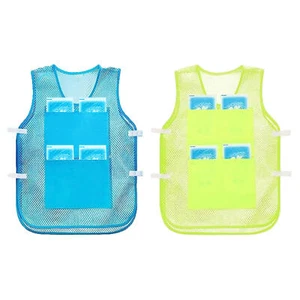 Ice Vest Reflective Cooling Vest with 8Pcs Ice Bags Adjustable Summer Cool Vests - Picture 1 of 14