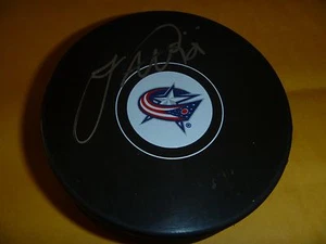 James Wisniewski Columbus Blue Jackets Signed/Auto Puck COA - Picture 1 of 1
