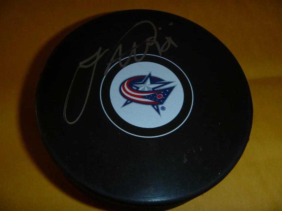 Chaquetas azules James Wisniewski Columbus firmadas/disco automático certificado de autenticidad Foto 1 de 1