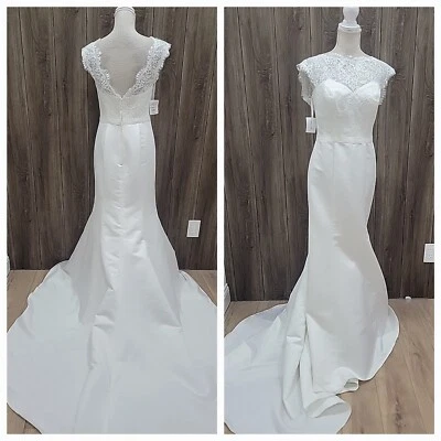 Vestido de novia David's estilo nupcial WG3855 Venstyle marfil sirena talla 6 nuevo con etiquetas  Foto 1 de 4