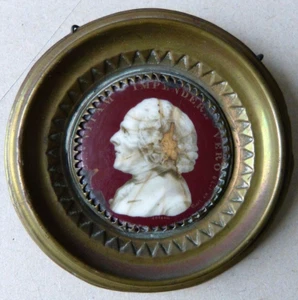 portrait de Jean-Jacques ROUSSEAU peinture miniature en émail par COTEAU 18e s - Picture 1 of 4