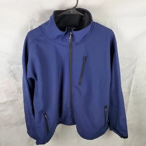 Iceberg Outerwear Jacket Men's 2XL Blue Softshell Outdoor Full Zip Coat - Picture 1 of 11