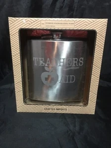 Teachers Aid Party Flask Crafted Imports MIB Stainless Steel 40 Oz   - Picture 1 of 6