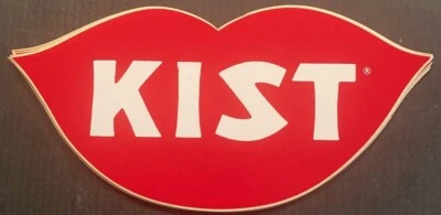 Calcomanía KIST Cola Labios Rojos Grandes De Colección c-1960 - Nuevo Stock Antiguo" Foto 1 de 2